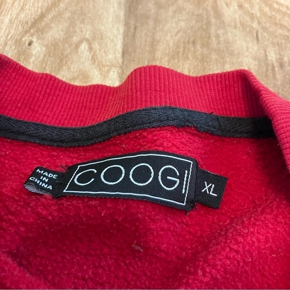 Coogi Red Australian Tri Nations Tournament Sweatshirt Embroidered Sweater XL - Picture 7 of 10